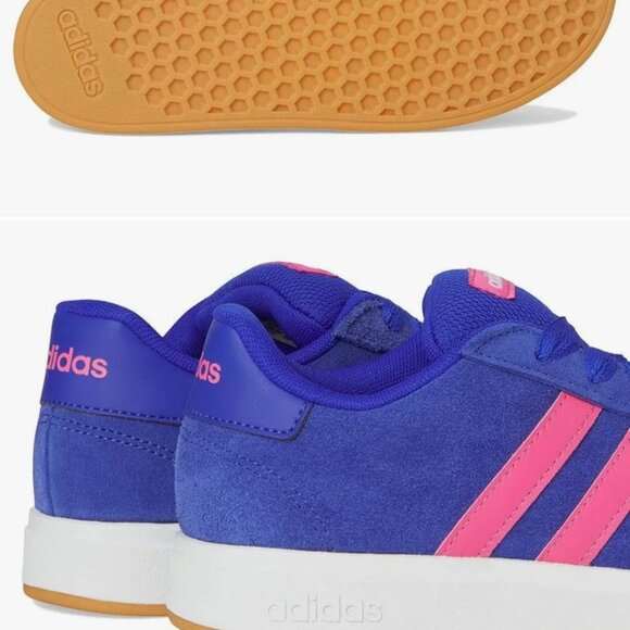 NWB- ADIDAS "Grand Court 00s" Shoes- Lucid Blue/Pulse Magenta- Big Kids- Size:7 - Picture 6 of 11